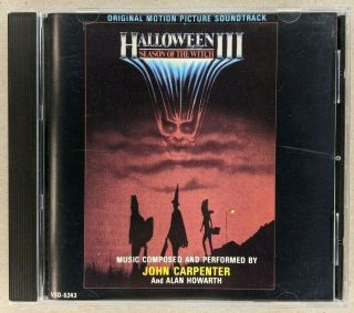Halloween Iii 1982 Cd Motion Picture Soundtrack Oop John Carpenter Vsd - 5243 Rare