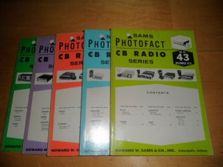 Vintage Sams Photofact Cb Radio Series - Five Issues From 1972