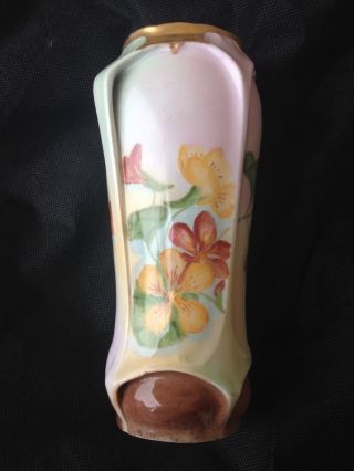Antique Wehinger & Co.  Porzellanfabrik Porcelain Floral Vase From Austria 1905