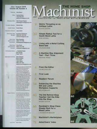 The Home Shop Machinist July/August 2019 Metric Threading on an Antique Lathe 2