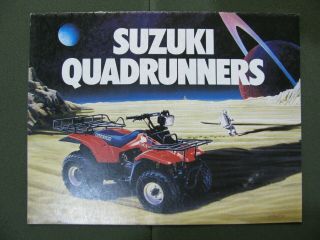 1990 Ish? Suzuki Quadrunner Lt - F300,  Lt300 Sales Brochure Rare Canadian