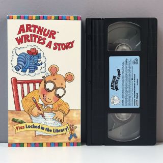 Arthur Writes A Story Video Tape Nearly Aardvark Marc Brown 1997 Cinar Rare