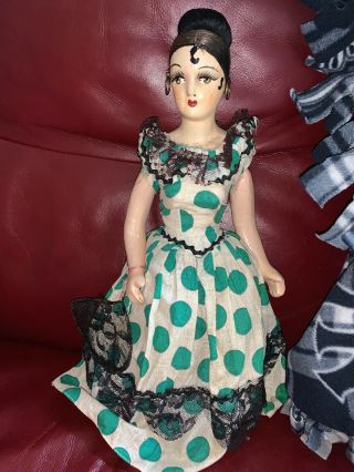 Vintage 16” Spanish Lady Senorita Doll