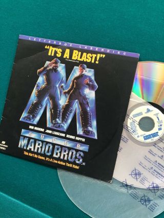 Mario Bros.  1993 Pg Laserdisc Bob Hoskins Leguizamo Dennis Hopper Rare