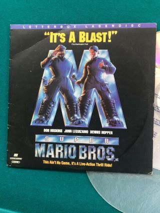 Mario Bros.  1993 PG Laserdisc Bob Hoskins Leguizamo Dennis Hopper RARE 2