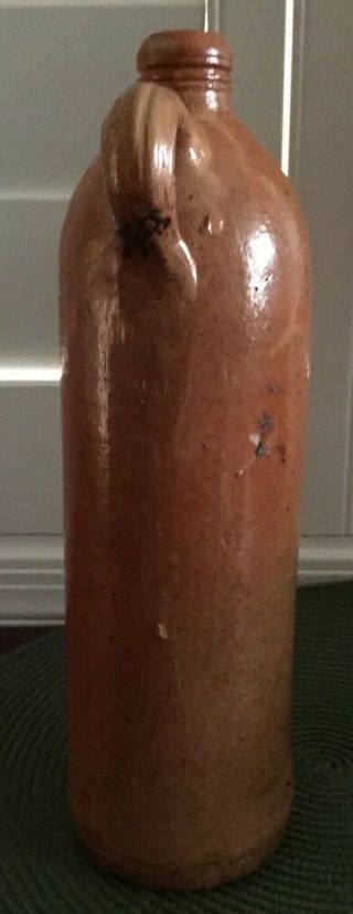 Antique Stoneware Pottery Liquor Bottle Jug German ROLANDSQUELLE - BURTSCHEID 1793 3