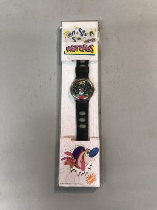Rare 1992 Ren And Stimpy Space Watch Big Time Nickelodeon Unworn Packag