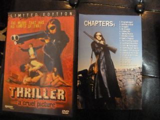 Thriller - A Cruel Picture Dvd Uncut Synapse Films Limited Edition Oop Rare
