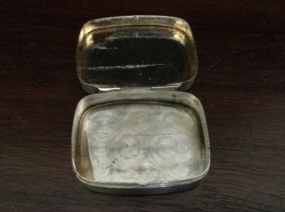 Vintage Portuguese Sterling Silver Pill Trinket Box 3