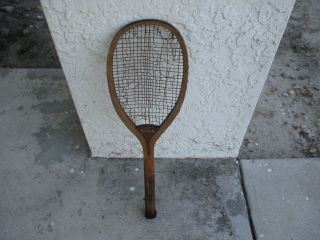 Vintage Wright & Ditson Sears Old Antique Wooden Tennis Racket
