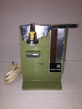 Waring Automatic - Vintage/rare Green Electric Can Opener - Retro