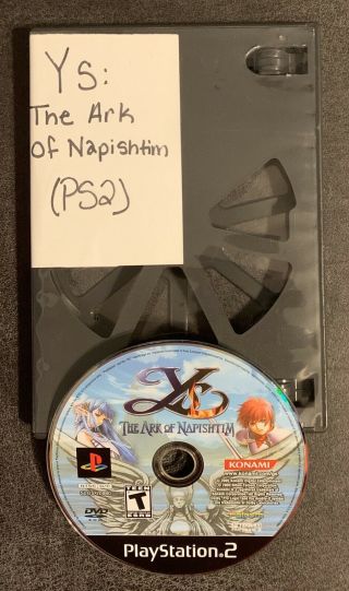 Rare Ys: The Ark Of Napishtim (sony Playstation 2,  2005) Ps2 Game &