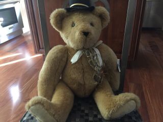 Large Beigevermont Teddy Bear - Vintage 1992 Jointed 21 " Color Is Beige America