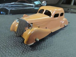 Wyandotte Louis Marx Antique Toy Car Stamped Steel Headlights