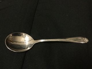 1847 Rogers Bros Is Silver Plate Daffodil Pattern Soup Spoon.  C4 Each