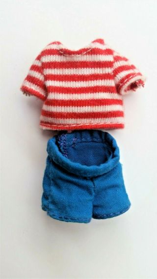 Vintage Tommy Doll Red Stripe Shirt Blue Shorts Sailor Clothes Kelly