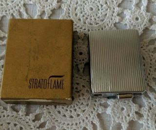 Rare Vintage Stratoflame Butane Cigarette Lighter Box