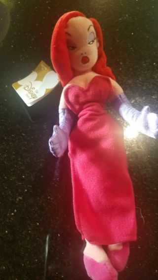 Disney Store Plush 10 " Baby Doll Jessica Rabbit Mini Bean Bag Rare
