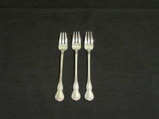 3 Pc.  Cocktail Forks Old Master By Towle Sterling Silver