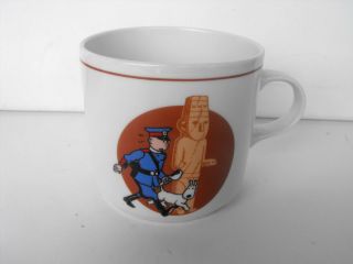 Rare Tintin And Snowy Porcelain Mug The Broken Ear France 1996