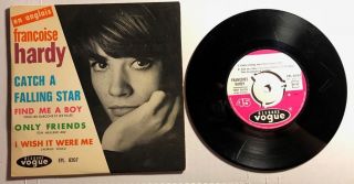 Rare French Ep Francoise Hardy Sing In English Catch A Falling Star