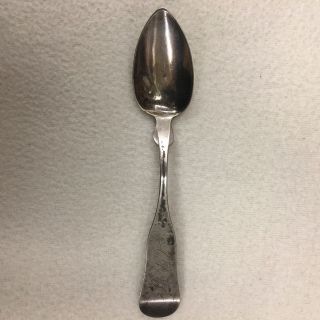 Antique Coin Silver Spoon By R.  H.  Bailey Circa 1839 - 1872,  5 - 7/8”,  Woodstock,  Vt