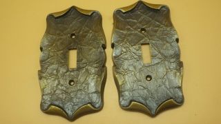 2 Vintage Amerock Carriage House Single Light Switch Cover Plates