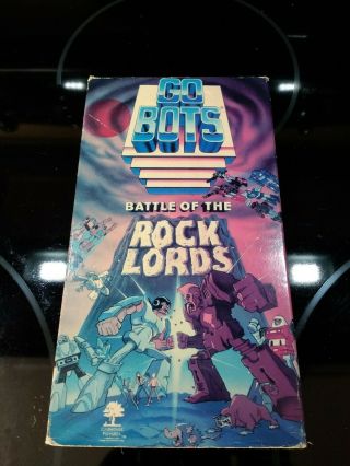 Gobots Battle Of The Rock Lords 1986 Authentic Go Bots Movie Rare Vhs