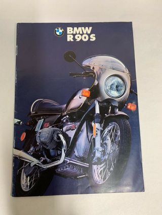 Rare Vintage Bmw R90s Motorcycle Brochure (a4)