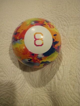 Rare Magic 8 Eight Ball Tie Dye Psychedelic Vintage Toy 1990 