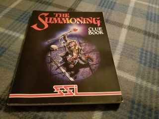 The Summoning Clue Book Only Strategic Simulations 1992 Rare Very Good