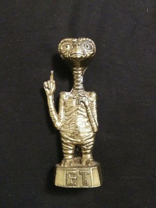 Rare Vintage E.  T.  Brass Figurine