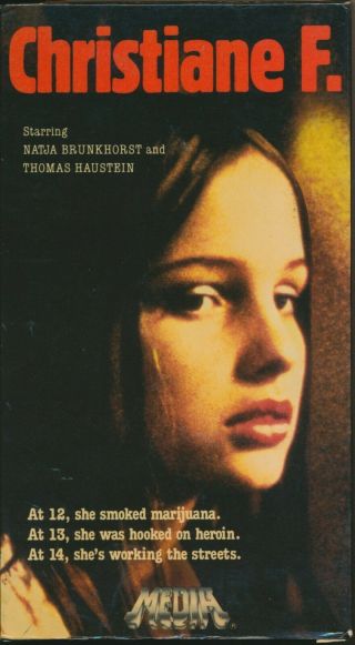 Christiane F.  Teen Junkies Bowie Hard To Find English Dubbed Version Vhs Rare