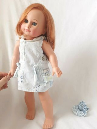 Vintage Gotz Pampolina Abigail Red Hair 18 " Doll Germany Blue Eyes Puppenfabrik