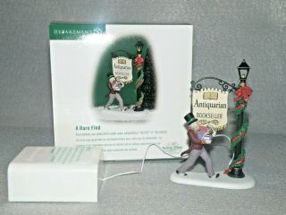 Dept 56 Dickens Village Accessory 58567 A Rare Find Antiquarian Bookseller Mib