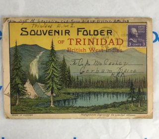 Souvenir Folder Of Trinidad British West Indies Postcards Vintage Antique