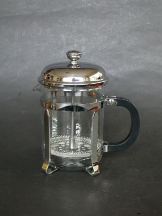 Rare Melior 4 Cup Chrome Plated French Press Plunger Coffee Maker France 1980s