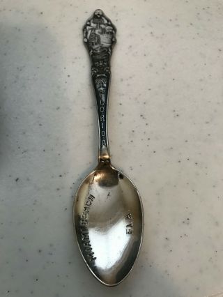 Antique Sterling Silver Souvenir Spoon Miami Beach Florida