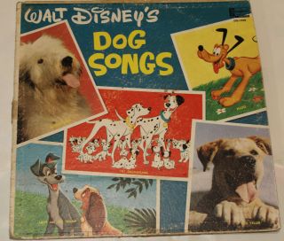 Walt Disney Record Dog Songs/incredible Journey Disneyland Ddf - 2,  Rare