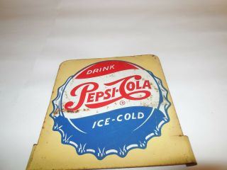 Vintage Drink Pepsi - Cola Ice - Cold Metal Sign