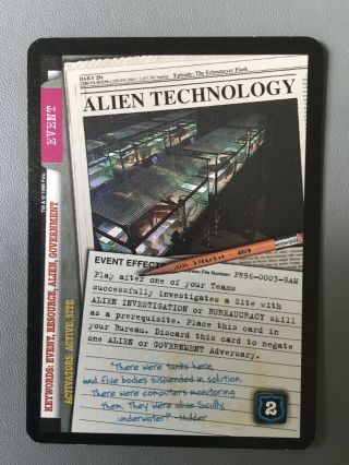 X - Files Ccg - Alien Technology - Promo Rare - Pr96 - 0003 - Gam