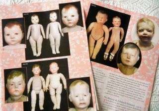 7p History Article - Antique Kathe Kruse Look - Alike Dolls - Bing,  Horsman, 2