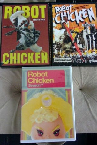 Robert Chicken Dvd Seasons 5,  6 & 7 Rare