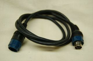 Vintage Alpine 8pin Din For Eq Amp Amplifier Cable 3ft Old School Rare2