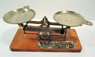 Antique Kodak Studio Balance Scale For Photographic Uses,  Complete With Weights