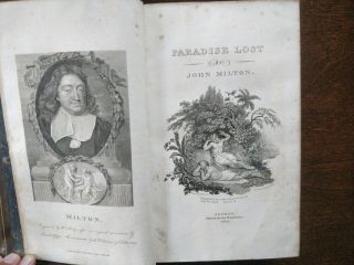Early 1808 Classic Antique Book,  " Paradise Lost " By John Milton With Most Plates