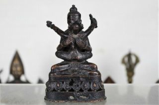Fabulous Early Antique Tibetan/chinese Bronze Buddha