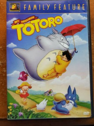 My Neighbor Totoro (dvd,  2002) Fox Family Feature,  Insert Rare Oop