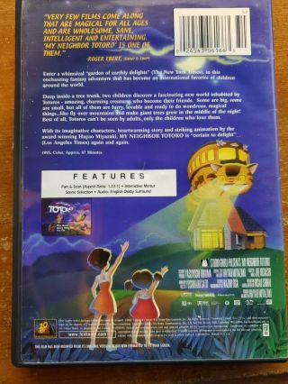 My Neighbor Totoro (DVD,  2002) FOX FAMILY FEATURE,  INSERT RARE OOP 2