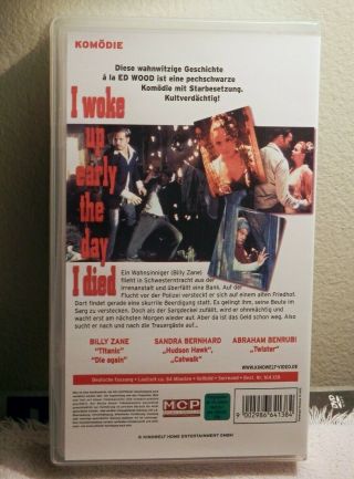 I Woke Up Early The Day I Died (VHS_VERY RARE_Original English_German Release) 2